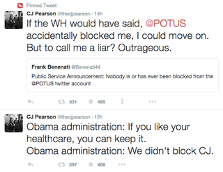 Illustration for article titled White House: Kid Who Says Obama Blocked Him on Twitter Is Probably Lying